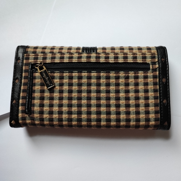 SALE - Longaberger Homestead Pattern Trifold Wallet Checkbook Case Cover NWOT - Picture 2 of 6